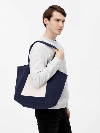 Шопер Shophop, синий с неокрашенным