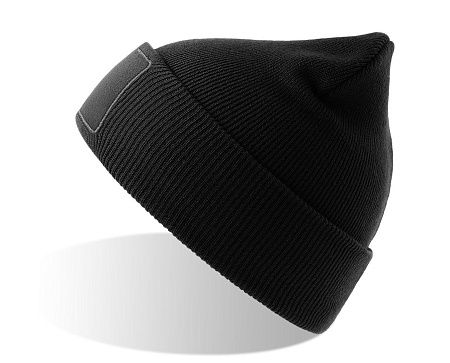 Шапка вязаная  двойная Wind-S с патчем