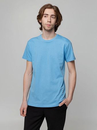 Футболка унисекс T-bolka 140, голубая, размер XXL