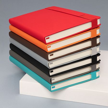 Ежедневник Альфа (Alpha) недатированный, серебро/серый