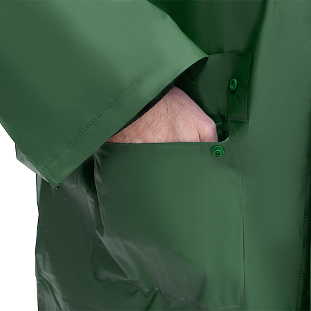 Дождевик Belfast Bi-color, материал PVC, размер M-L, темно-зеленый-черный