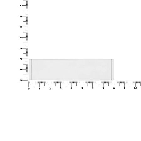 Лейбл из ПВХ Dzeta, S, белый