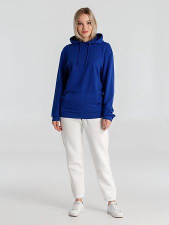 Толстовка с капюшоном унисекс Hoodie, ярко-синяя, размер XS