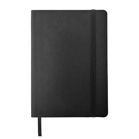 Ежедневник недатированный Shady, А5,  черный, кремовый блок в линейку, черный обрез