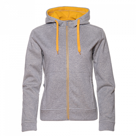 Толстовка женская STAN с капюшоном на молнии сэндвич 320, 19, Серый меланж,  (50/60)  (48/L)