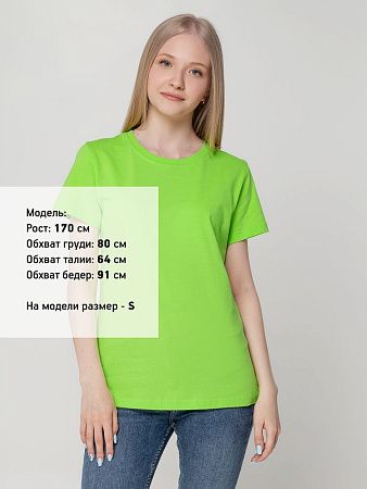 Футболка женская T-bolka Lady, зеленое яблоко, размер L v2