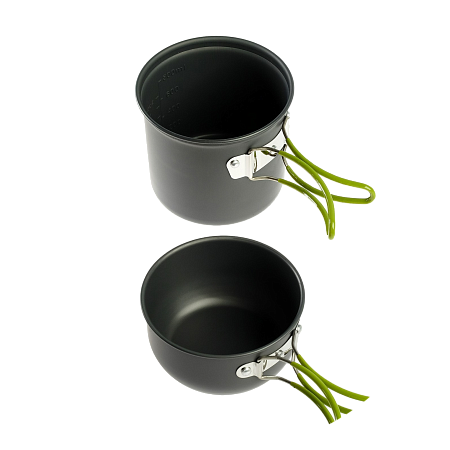 Подарочный набор «Тайга»: кастрюльки, арахис, фундук, чехол-сетка