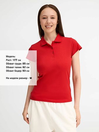 Рубашка поло женская Prescott Women 170, красная, размер S