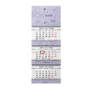 Стандартный календарь "Трио"