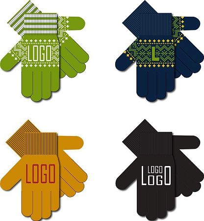 Перчатки на заказ Guanti, акрил, размер S/M