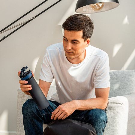 Бутылка для воды Флип (Flip), темно-зеленая