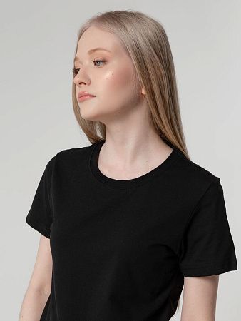 Футболка женская T-bolka Lady, черная, размер XXL