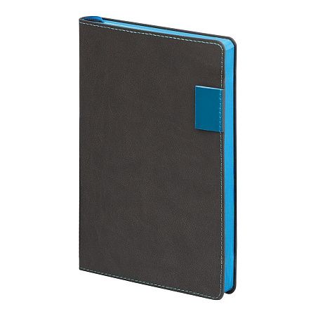 Ежедневник Flexy Freedom Latte А5, серый/бирюзовый, недатированный, в гибкой обложке