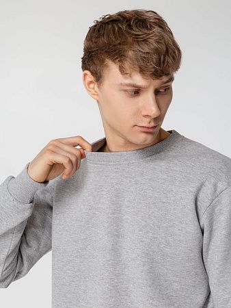 Толстовка Unit Toima Heavy, серый меланж, размер XS