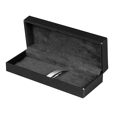 Футляр для одной или двух ручек Pencase Сagliari Duo, бумажный, черный