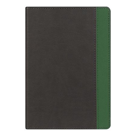 Ежедневник Flexy Viva Latte Daphne Color A5, серый/зеленый, недатированный, в гибкой обложке