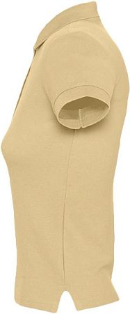 Рубашка поло женская People 210, бежевая, размер M