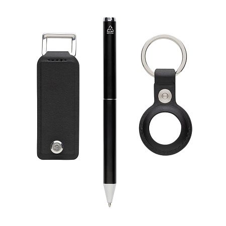 Чехол для ключей с ручкой в комплекте Swiss Peak Tula из переработанного полиуретана RCS