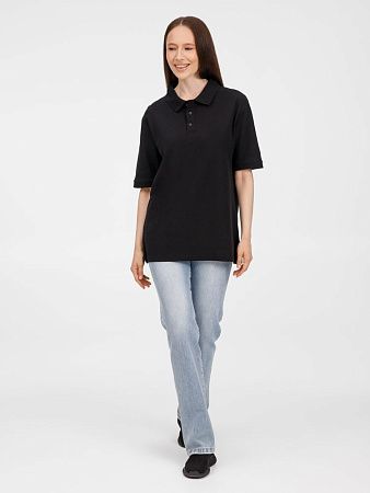 Рубашка поло унисекс Upswing, черная, размер S