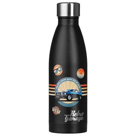 Термобутылка вакуумная герметичная Фреско (Fresco), черная