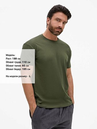 Футболка унисекс Regent 150, темный хаки, размер XS