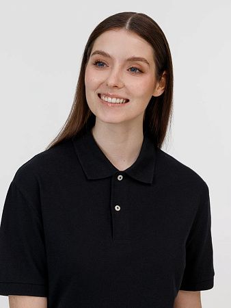 Рубашка поло унисекс Pacific, черная, размер S