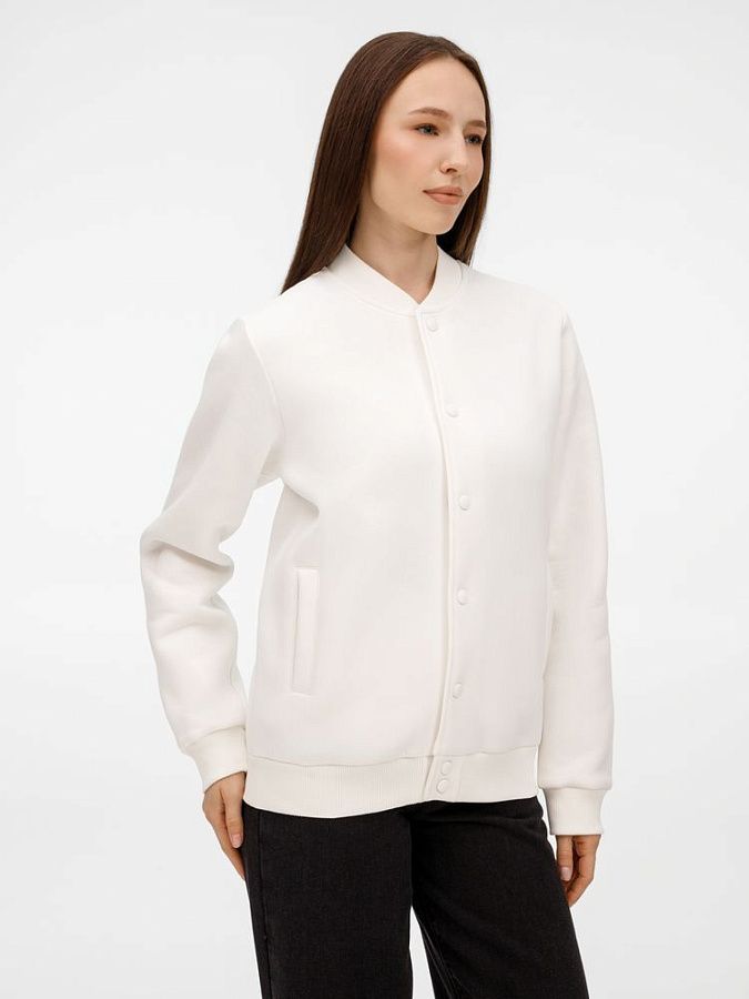 Бомбер унисекс AtmosWear, молочно-белый, размер XL