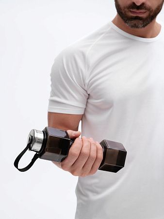 Бутылка для воды Hantelis, черная