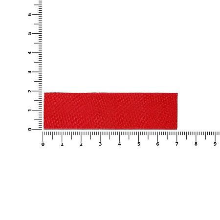 Лейбл тканевый Epsilon, XS, красный