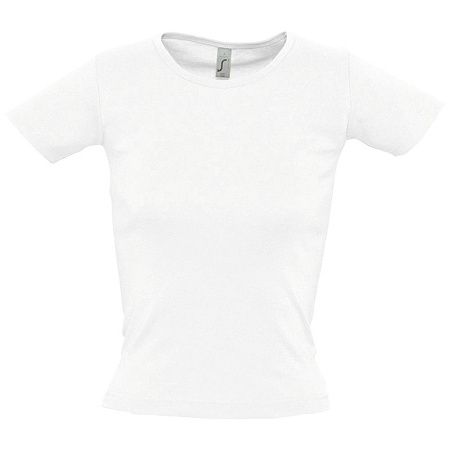Футболка женская с круглым вырезом Lady 220 белая, размер XL