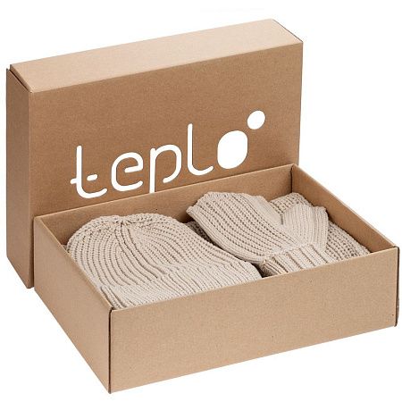 Набор Nordkyn Full Set с шарфом, светло-серый меланж, размер S/M