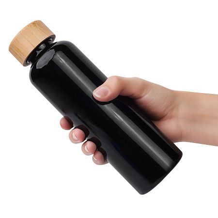 Бутылка для воды BAMBOO PET 550мл. Черная 6264.08