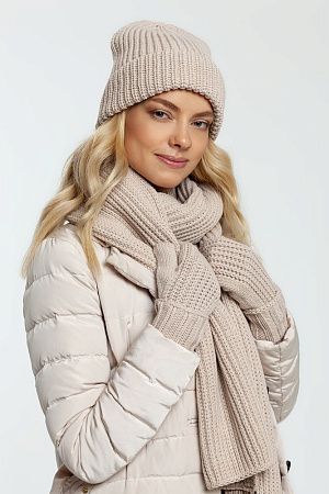 Набор Nordkyn Full Set с шарфом, бежевый, размер M