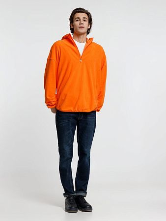 Анорак флисовый унисекс Fliska, оранжевый, размер XL/2XL