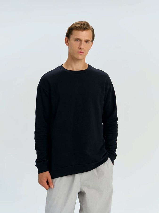 Свитшот оверсайз унисекс Omnifit, черный, размер XL/2XL