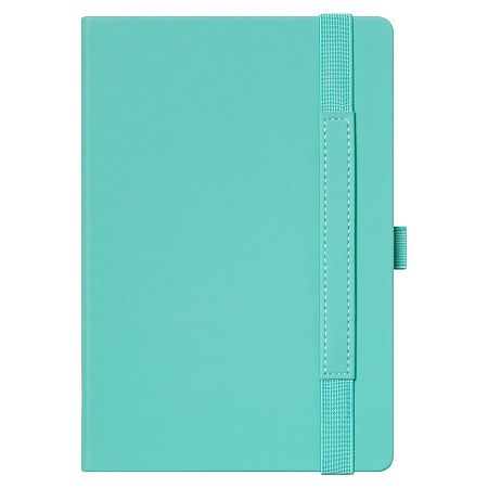 Ежедневник Альфа (Alpha) недатированный, серый/бирюзовый