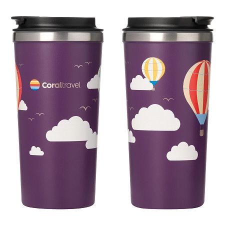 Термокружка вакуумная Палермо (Palermo), фиолетовая