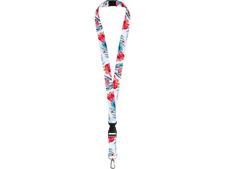 Ланъярд под сублимацию с карабином, межуровневым замком и замком обрыва, 2 см