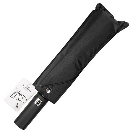 Зонт складной автоматический, Forest Lotus, диаметр 100 см, радиус 23 дюйма, 9 панелей, без подарочной коробки, черный