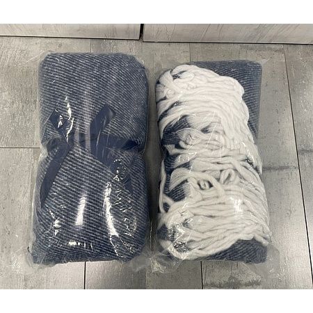 Плед акриловый SUPER SOFT NATURE, тёмно-синий