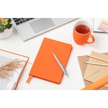 Ежедневник Flexy Sand А5, оранжевый, недатированный, в гибкой обложке