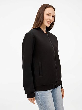 Бомбер унисекс Estado, черный, размер S