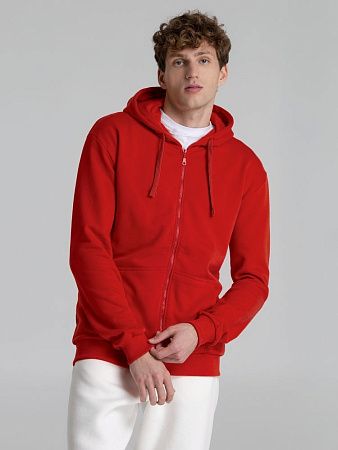 Толстовка на молнии с капюшоном Siverga Heavy 2.0, красная, размер S