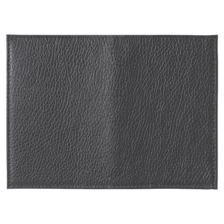 Обложка для автодокументов Leather Sky Flotter Sun из натуральной кожи, темно-серая 402С
