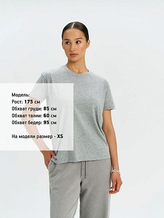 Футболка унисекс Regent 150, серый меланж, размер XXS