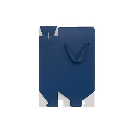 Подарочная коробка-пакет универсальная малая, синяя