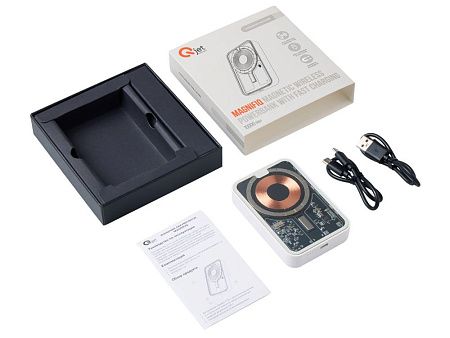 Беспроводной магнитный внешний аккумулятор с QC\PD «MagnifIQ», 10000 мАч, 15 Вт