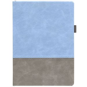 Ежедневник Horizon, недатированный, серый с голубым