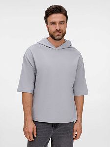 Футболка оверсайз унисекс с капюшоном Neofit, молочно-белая под нанесение