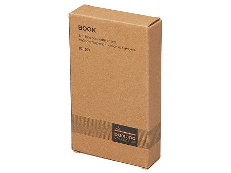 Набор отверток «Book» 24-в-1, цвет: серебристый, натуральный